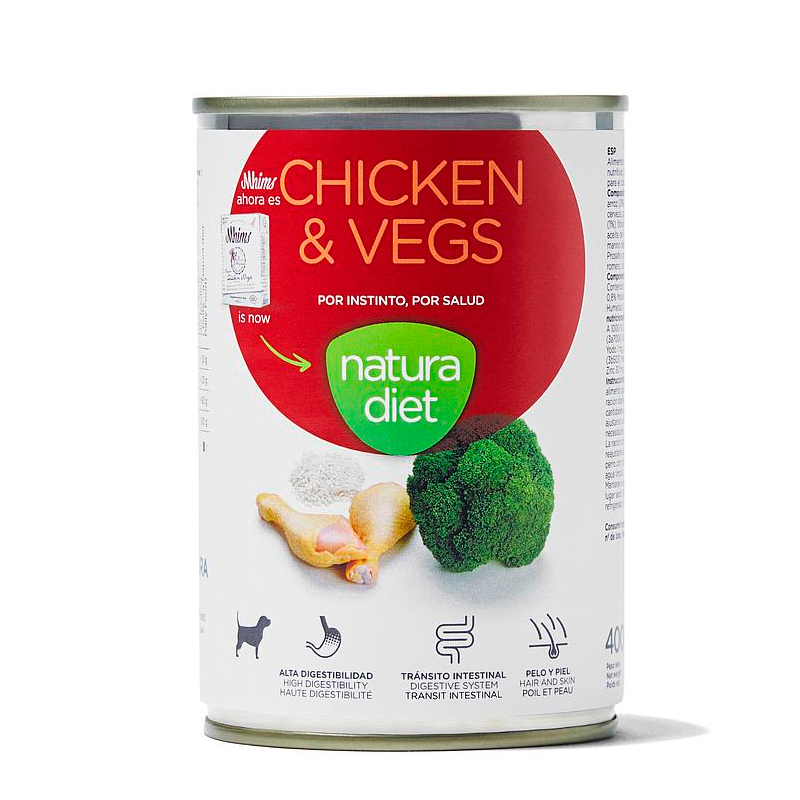 Lata Natura Diet Pollo y Verduras