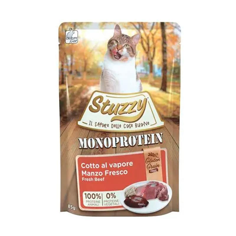 Stuzzy Pouch Monoproteico de Buey para Gatos